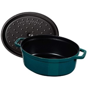 Oala Cocotte ovala, fonta, 37cm/8L, "La Mer" - Staub
