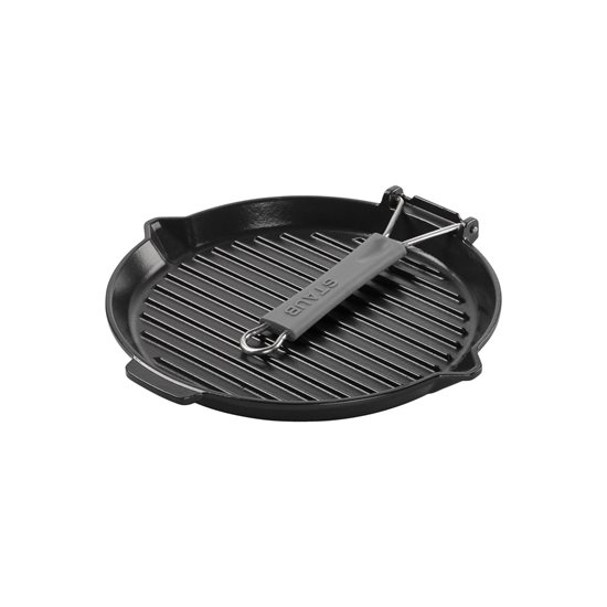 Tigaie grill, fonta, 27cm, Black - Staub