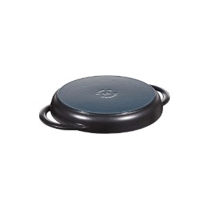 Tigaie grill, fonta, 22 cm, Black - Staub