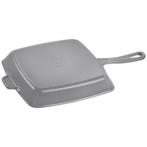 Tigaie grill patrata, fonta, 26 cm, Graphite Grey - Staub