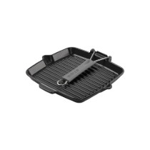 Tigaie grill patrata, 24 cm, fonta, Black - Staub