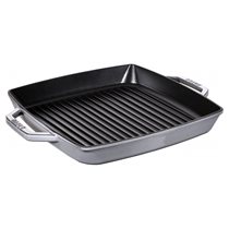 Tigaie grill patrata, fonta, 33cm, Graphite Grey - Staub