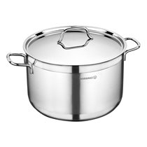 Cratita inox, cu capac, 28cm/8,5L, "Alfa" - Korkmaz