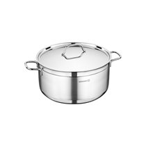 Cratita inox, cu capac, 20cm/3,5L, "Alfa" - Korkmaz