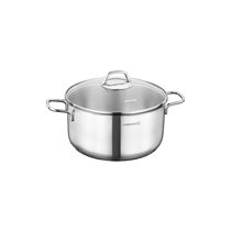 Cratita inox, cu capac, 18cm/2,3L, "Perla" - Korkmaz