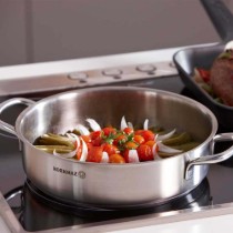 Cratita saute, inox, cu capac, 26cm/3,6L, "Perla" - Korkmaz