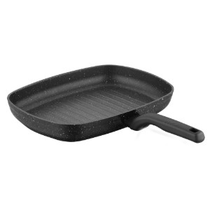 Tigaie grill, aluminiu, 36x26,5 cm, "Ornella Alu" - Korkmaz