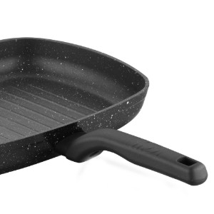 Tigaie grill, aluminiu, 35x25 cm, "Ornella Alu" - Korkmaz