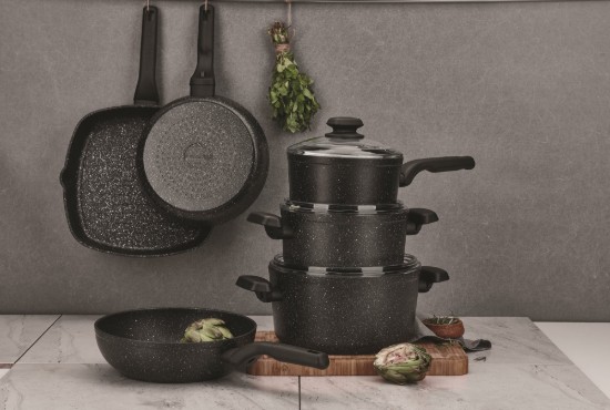 Tigaie grill, aluminiu, 36x26,5 cm, "Ornella Alu" - Korkmaz