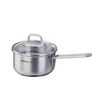 Cratita sos, inox, cu capac, 16cm/1,6L, "Perla" - Korkmaz