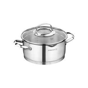 Cratita inox, cu capac, 20cm/3L, "Steama" - Korkmaz