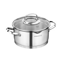 Cratita inox, cu capac, 24cm/5,5L, "Steama" - Korkmaz