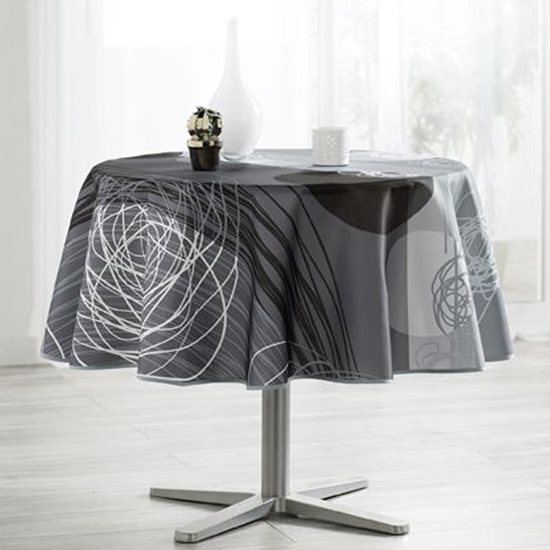 Fata de masa rotunda, 160 cm, "Spirals and Lines" - Prodeco