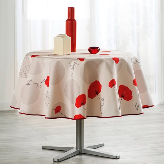 Fata de masa rotunda, 160 cm, "Poppy" - Prodeco