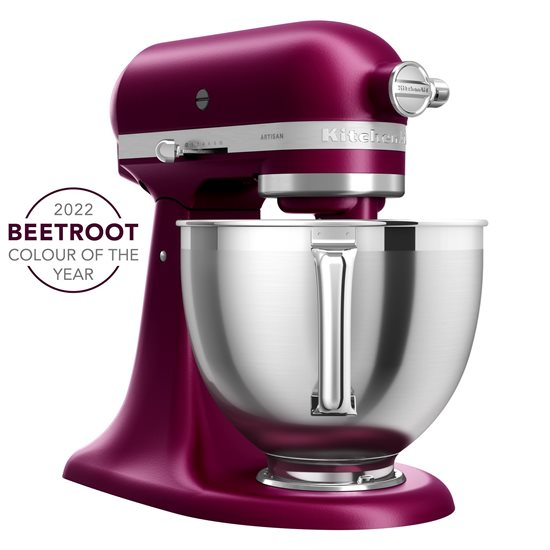 Mixer cu bol 4.8L, Artisan, Model 195, Beetroot - KitchenAid