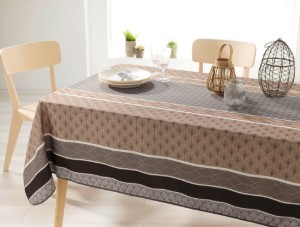 Fata de masa dreptunghiulara, 148x200 cm, Taupe - Prodeco