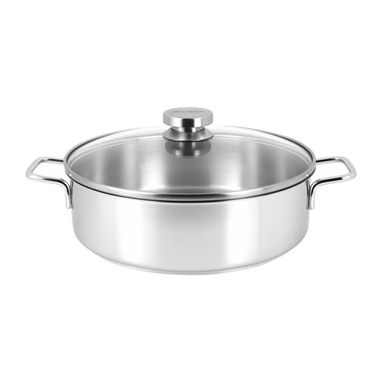 Cratita inox, cu capac din sticla, 28cm/4,8L "Apollo" - Demeyere