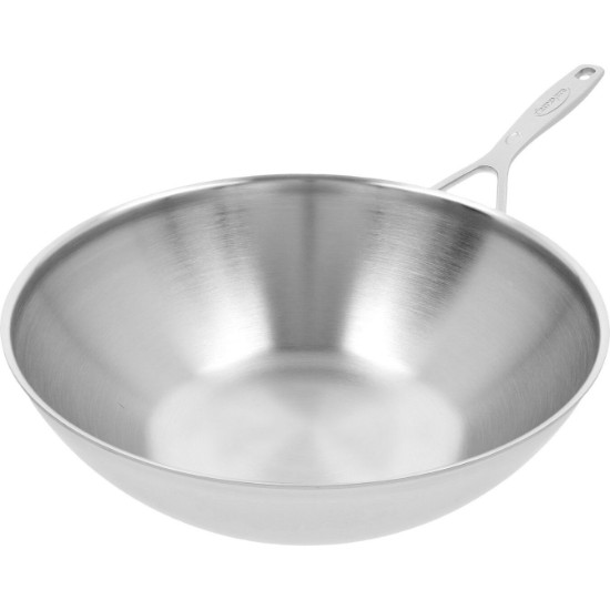 Tigaie wok, inox, 5 Ply, 30cm/3L, "Industry" - Demeyere