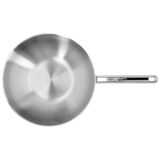 Tigaie wok, inox, 7-Ply, 30cm/3L, "Apollo" - Demeyere