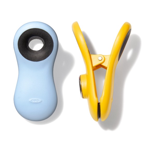 Set 4 cleme / clipsuri magnetice, plastic - OXO