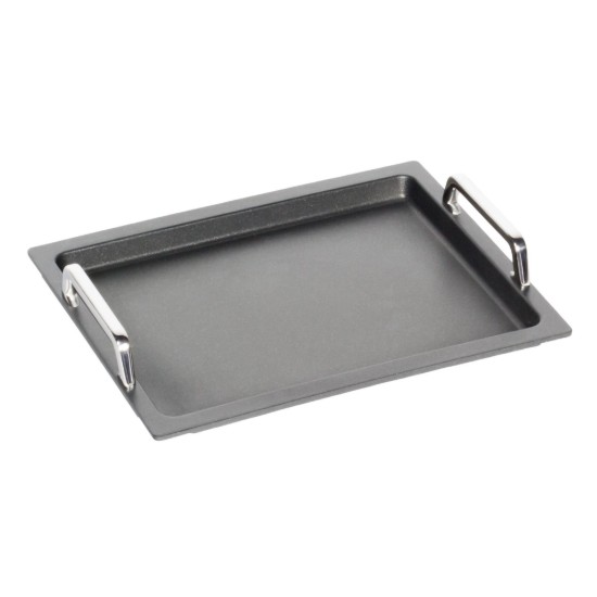 Tava pentru friptura, aluminiu, cu manere, 35,5 x 32,5 cm GN 2/3 - AMT Gastroguss