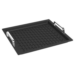 Tava grill, aluminiu, cu manere, 37 x 33 cm GN 2/3 - AMT Gastroguss