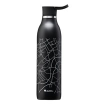 Sticla inox, 600ml, "Cityloop Thermavac", Black City Print - Aladdin