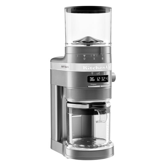 Rasnita electrica de cafea Artisan, Medallion Silver - KitchenAid