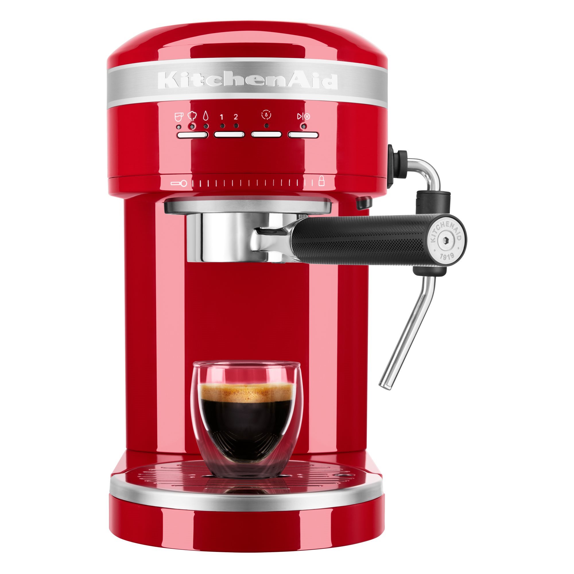 Artisan electric espresso machine, 1470W, Charcoal Gray color -  KitchenAid brand