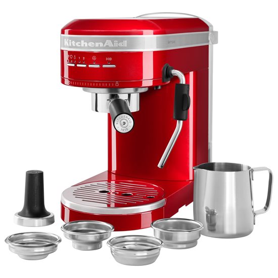 Espressor electric Artisan, 1470W, Candy Apple - KitchenAid