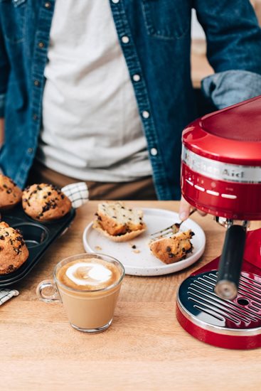 Espressor electric Artisan, 1470W, Candy Apple - KitchenAid