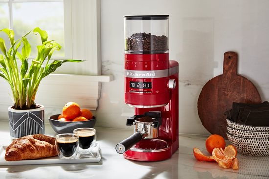 Rasnita electrica de cafea Artisan, Empire Red - KitchenAid