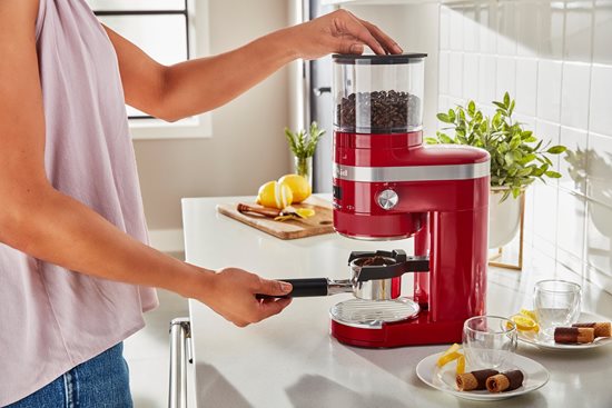 Rasnita electrica de cafea Artisan, Empire Red - KitchenAid