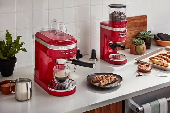 Rasnita electrica de cafea Artisan, Empire Red - KitchenAid