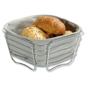 Cos pentru paine, metal cromat, 21 x 21 cm, Gri - Kesper