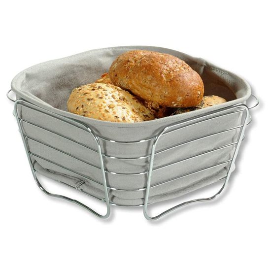 Cos pentru paine, metal cromat, 21 x 21 cm, Gri - Kesper