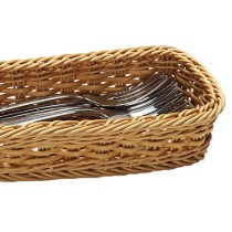 Cos pentru tacamuri, plastic, 28  x 11,5 cm, Natural - Kesper