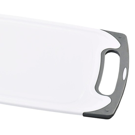 Tocator plastic, 40 x 24,5 cm, grosime 1 cm, Alb/Gri - Kesper