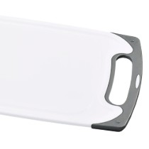 Tocator plastic, 40,5 x 24,5 cm, grosime 0,9 cm, Alb/Gri - Kesper