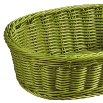 Cos oval pentru paine 29,5 x 23 cm, plastic, Verde - Kesper