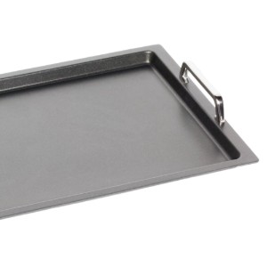 Tava grill, aluminiu, cu manere, 53 x 33 cm GN 1/1 - AMT Gastroguss