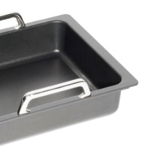 Tava pentru friptura, aluminiu, cu manere, 27 x 33 cm GN 1/2 - AMT Gastroguss