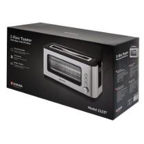 Prajitor de paine 2 felii cu fereastra din sticla, 1200W - Zokura
