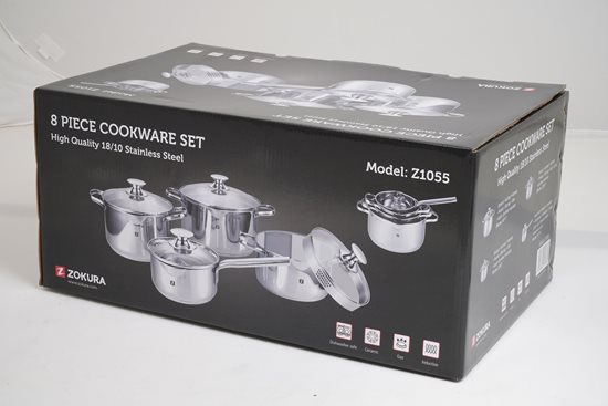 Set oale inox, 8 piese - Zokura