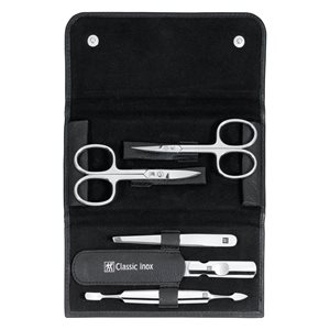 Set 5 piese inox, etui piele neagra - Zwilling Classic Inox