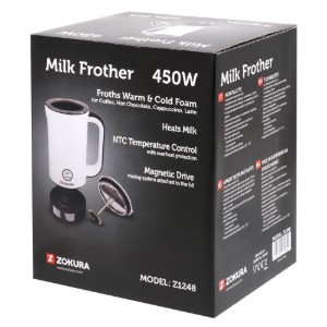 Aparat electric spumare lapte, 450W - Zokura
