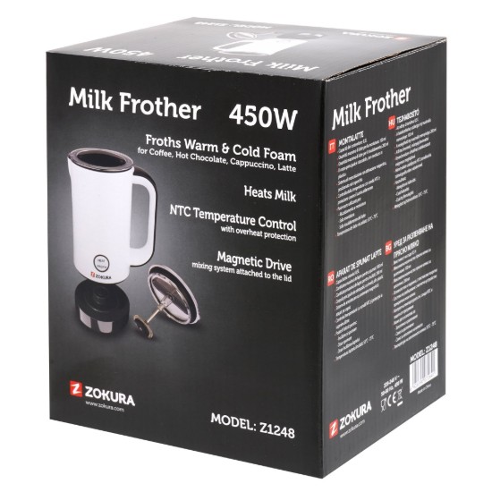 Aparat electric spumare lapte, 450W - Zokura