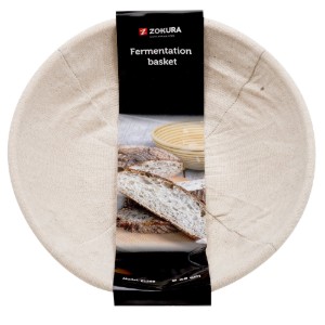 Cos rotund pentru dospire aluat, 28 cm, ratan - Zokura
