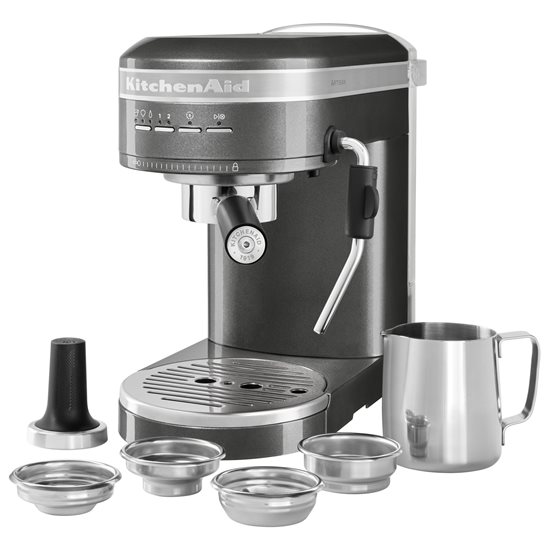 Espressor electric Artisan, 1470W, Medallion Silver - KitchenAid