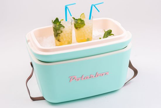 Lada frigorifica, 20L, "Classic", Cyan - Baby Rose - Polarbox